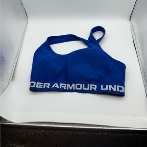 Under Armour Women’s Blue Logo Sports Bra Sz L. F-192